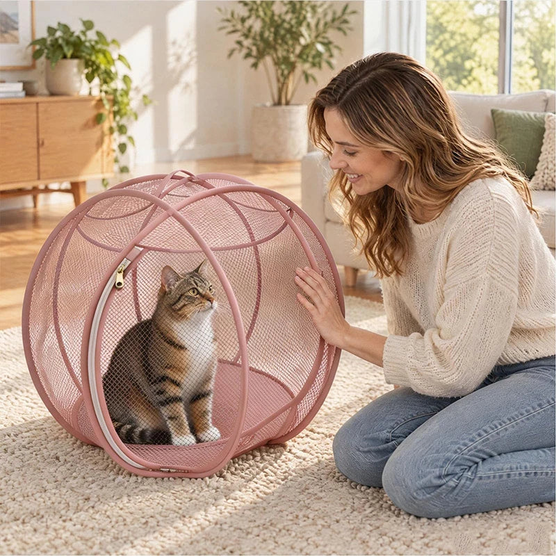 Portable Foldable Cat Playpen